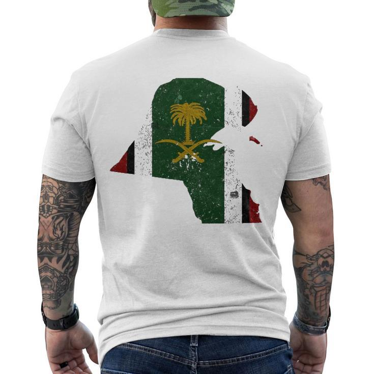 Kuwait Liberation Campaign Ribbon Vintage Veteran Men's Back Print T-shirt