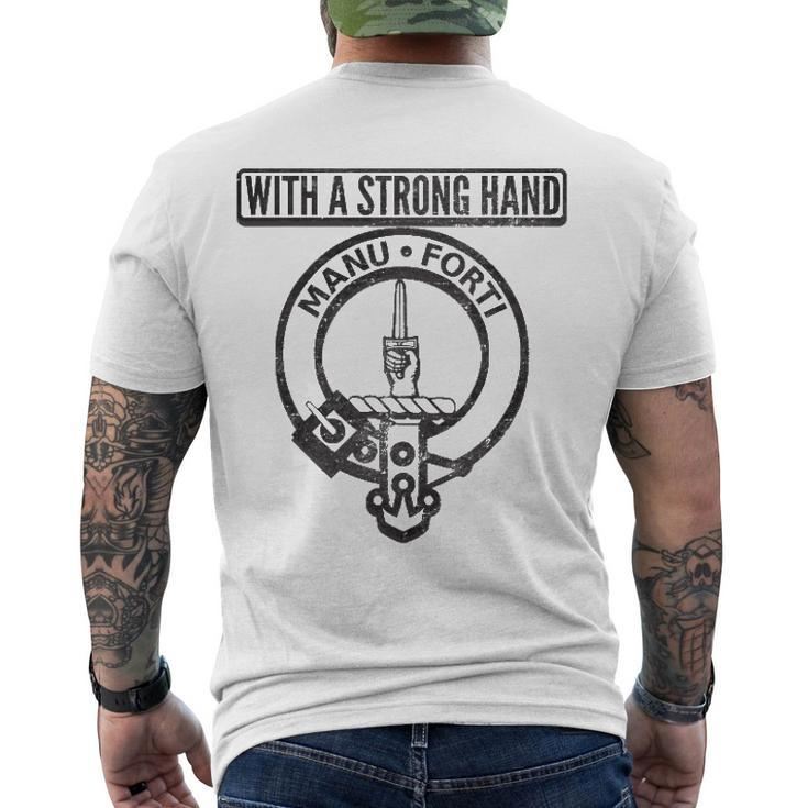 Mackay Family Crest Tee Clan Badge Surname Coat Of Arms Men's Back Print T-shirt