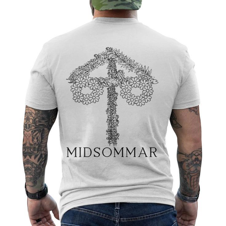 Midsummer Maypole Midsommar Festival Sweden Summer Solstice Men's Back Print T-shirt