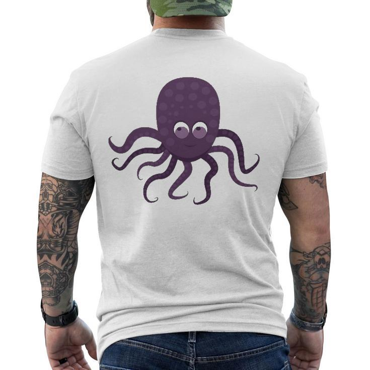 Moody Octopus Lovers Sea Animal Lovers Men's Back Print T-shirt