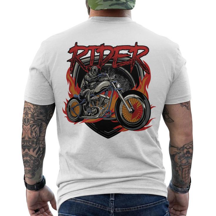 Motorcycle Halloween Costume Motorbike 497 Shirt Men's Crewneck Short Sleeve Back Print T-shirt