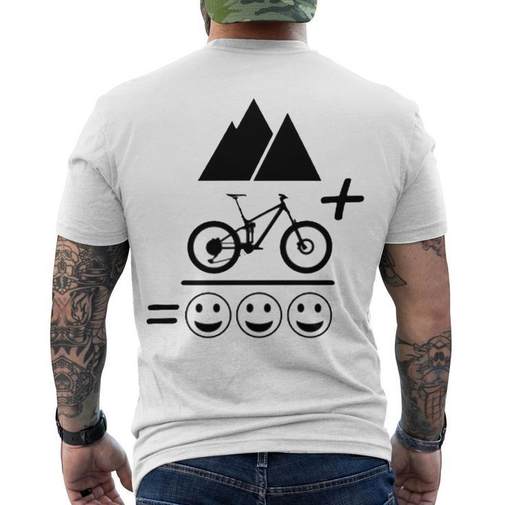 Mountain Biking Funny - Mountain Bike Happiness 194 Shirt Men's Crewneck Short Sleeve Back Print T-shirt