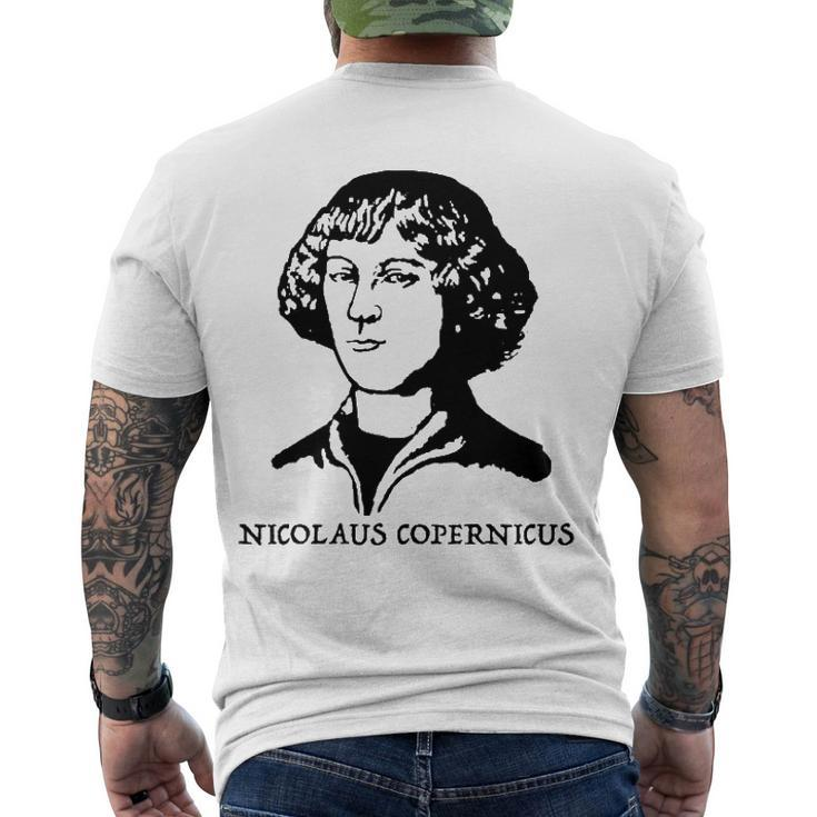 Nicolaus Copernicus Portraittee Men's Back Print T-shirt