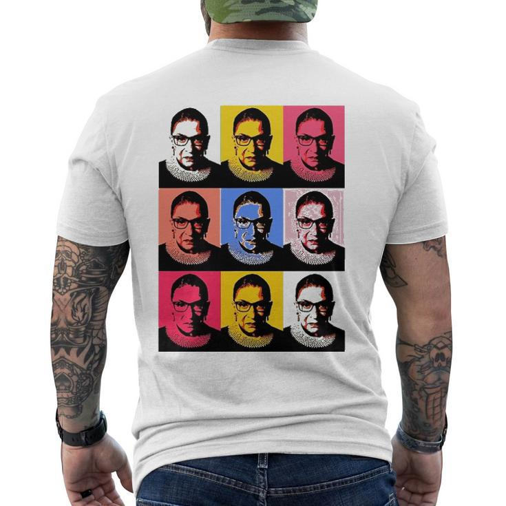 Notorious Rbg - Ruth Bader Ginsburg Pop Art Men's Back Print T-shirt