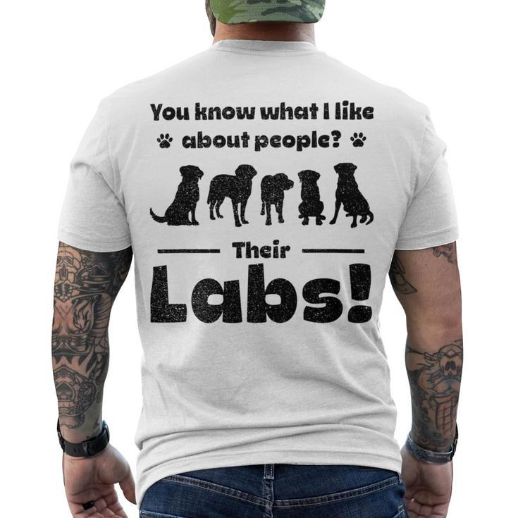 Official Professional Labrador Groomer Men's Crewneck Short Sleeve Back Print T-shirt