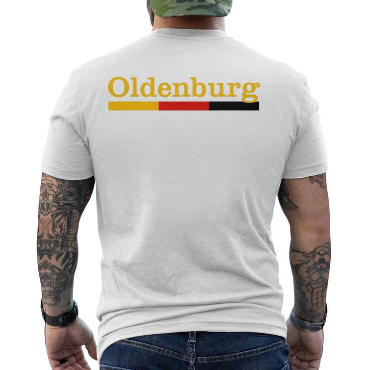 Oldenburg City Oldenburg Souvenir Men's Back Print T-shirt