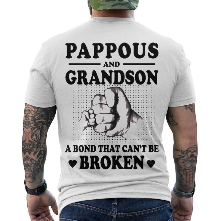 Pappous Grandpa Pappous And Grandson A Bond That Cant Be Broken Men's T-Shirt Back Print