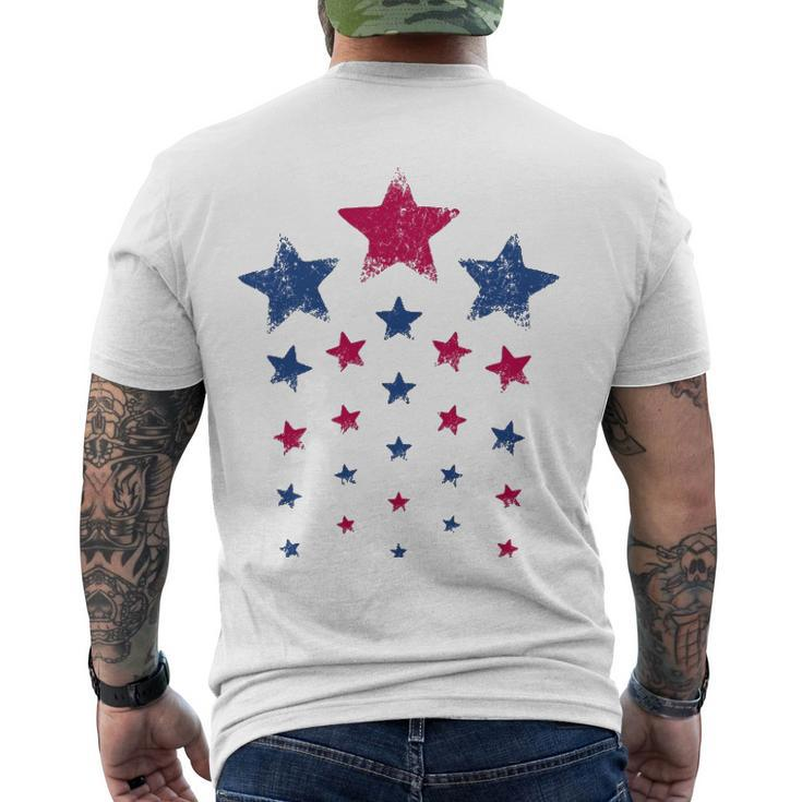 Patrioticwomen Men American Pride Stars 4Th Of July Men's Back Print T-shirt
