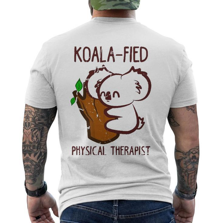 Pt Koala-Fied Physical Therapist Therapy Men's Back Print T-shirt