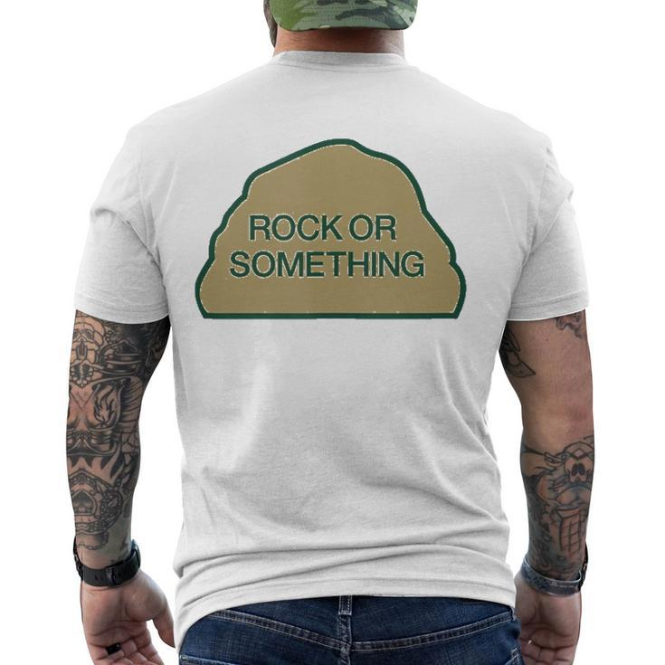 Rock Or Something Veterans Day Men's Back Print T-shirt