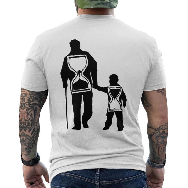 Sentimental Father S Time Is Precious Men's Back Print T-shirt