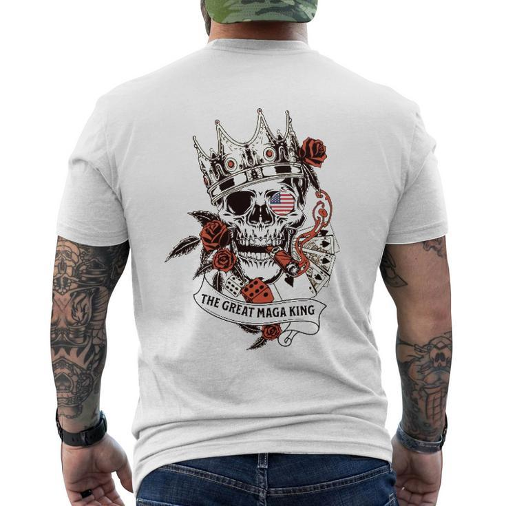 Skull The Great Maga King Men's Back Print T-shirt
