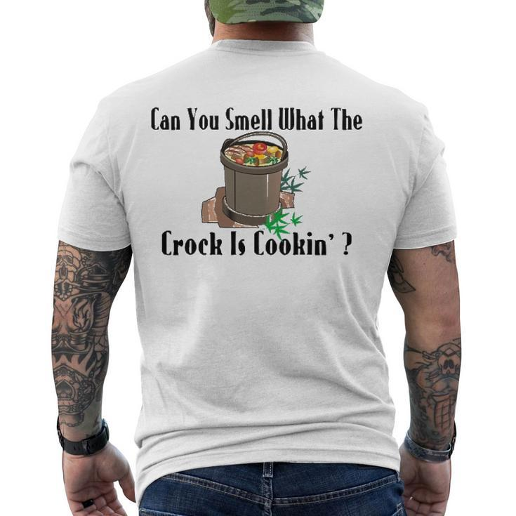 Smell What The Crock Is Cooking Men's Back Print T-shirt