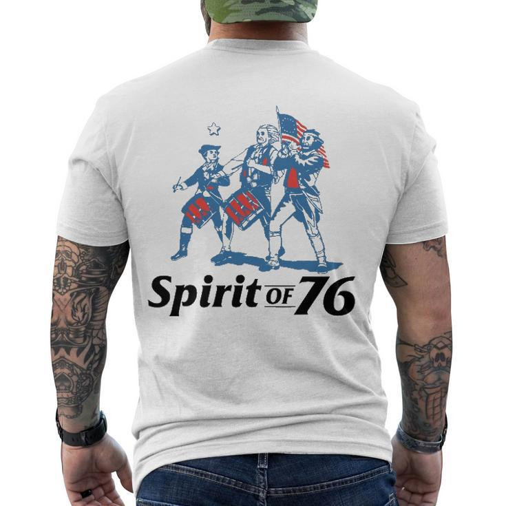 Spirit Of 76 4Th Of July Patriotic Men's Back Print T-shirt