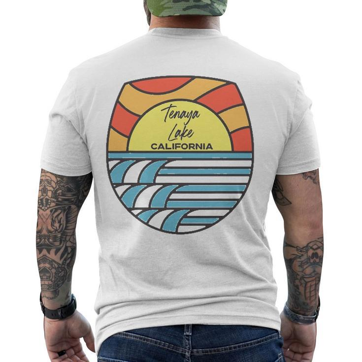 Tenaya Lake California Ca Sunset Souvenir Vacation Men's Back Print T-shirt