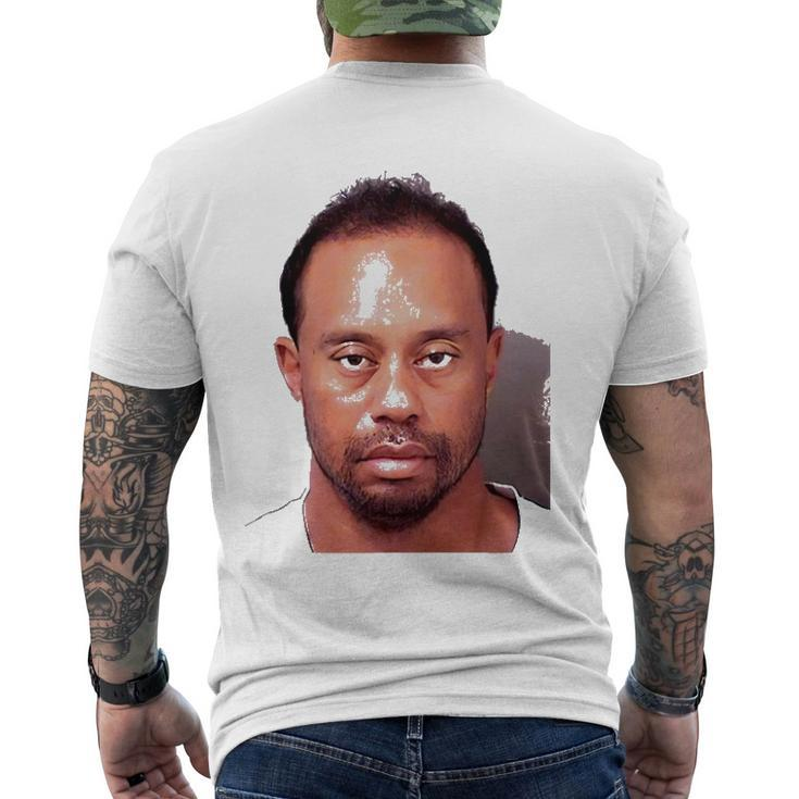 Tiger Woods Dui Mug Shot Masters Golf Men's Back Print T-shirt