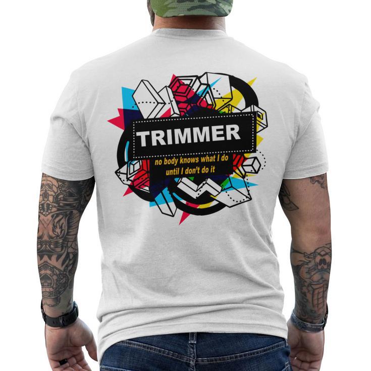 Trimmer Men's Crewneck Short Sleeve Back Print T-shirt