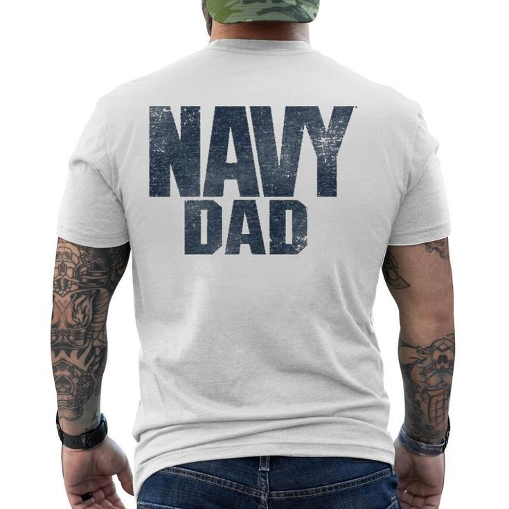 US Navy Dad Men's Back Print T-shirt