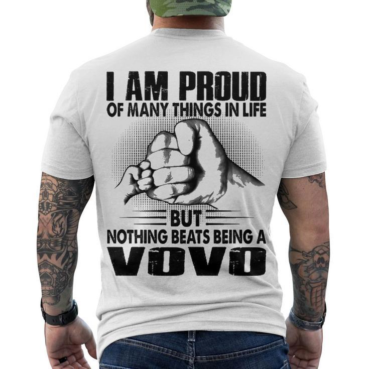 Vovo Grandpa Nothing Beats Being A Vovo Men's T-Shirt Back Print