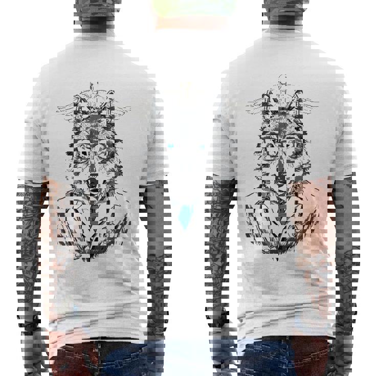 Wolf Doctor Vet Veterinarian Animal Lover Men's Back Print T-shirt