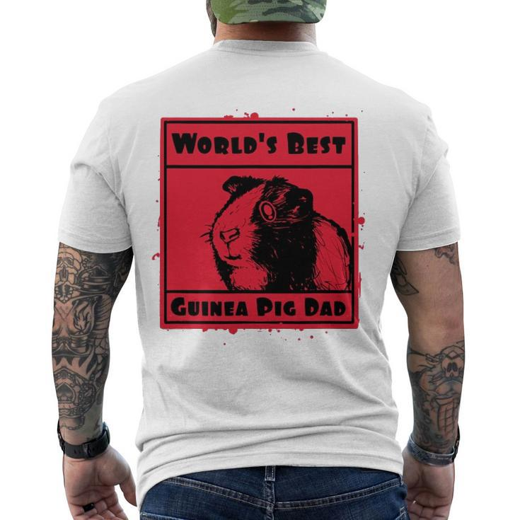 Worlds Best Guinea Pig Dad Men's Back Print T-shirt