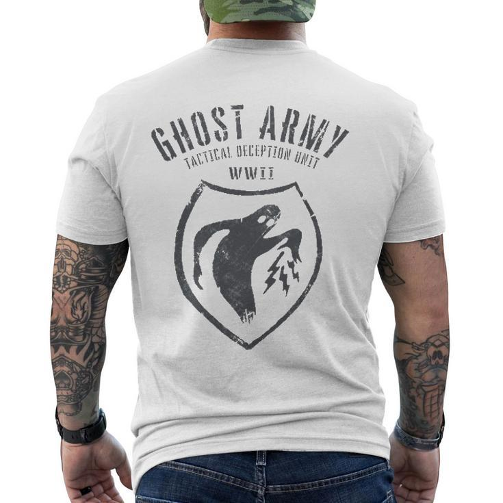 Wwii Ghost Army Patch Men's Back Print T-shirt