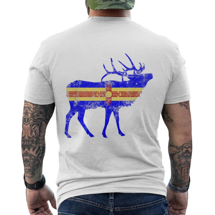 New Mexico Elk Elk Hunting  Men's Crewneck Short Sleeve Back Print T-shirt