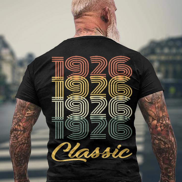 1926 Classic Birthday Men's Crewneck Short Sleeve Back Print T-shirt Gifts for Old Men