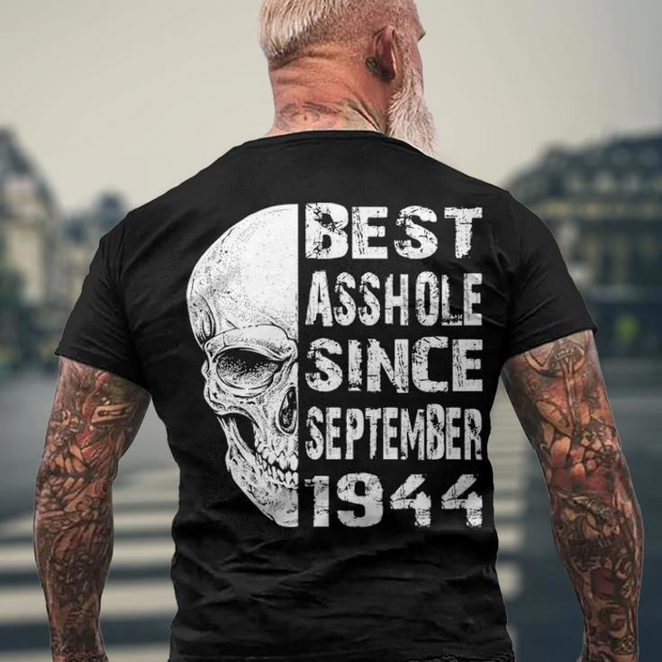 1944 September Birthday V2 Men's Crewneck Short Sleeve Back Print T-shirt Gifts for Old Men