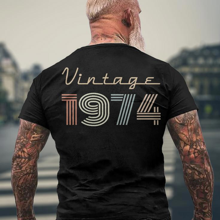 1974 Birthday Vintage 1974 Men's T-Shirt Back Print Gifts for Old Men