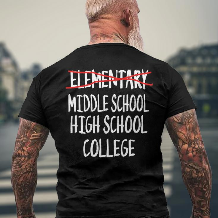 5Th Grade Graduationart- Elementary Graduation Men's Back Print T-shirt Gifts for Old Men
