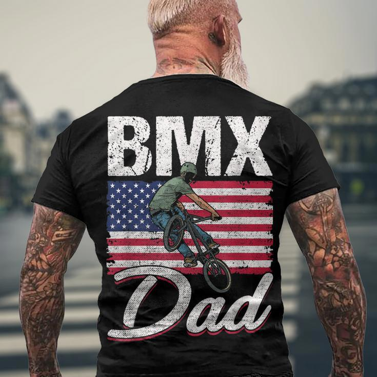American Flag Bmx Dad Fathers Day 4Th Of July Men's T-shirt Back Print Gifts for Old Men