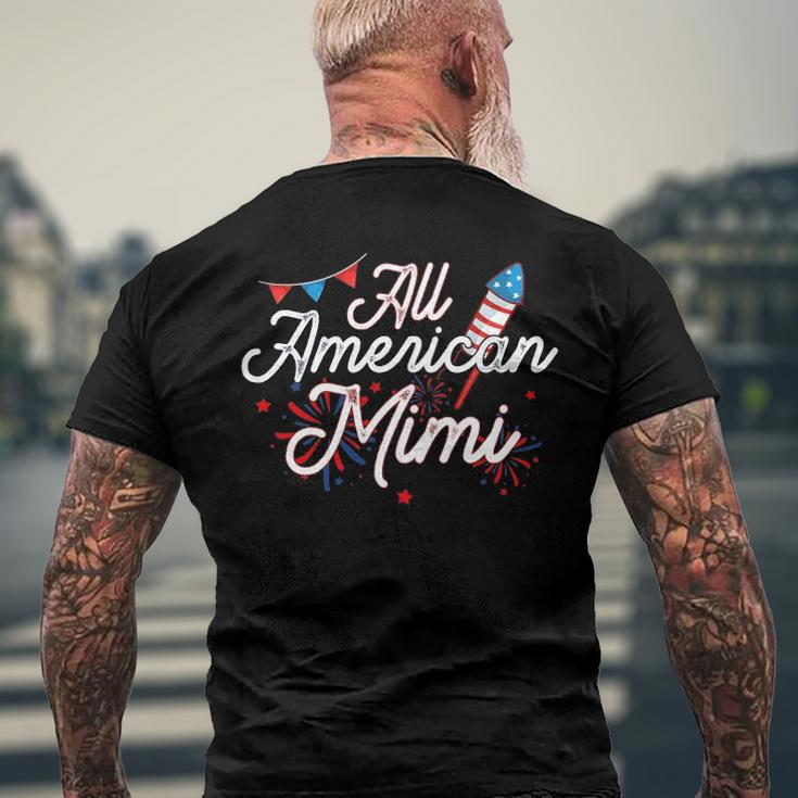 All American Mimi 4Th Of July Family Matching Patriotic Men's Back Print T-shirt Gifts for Old Men