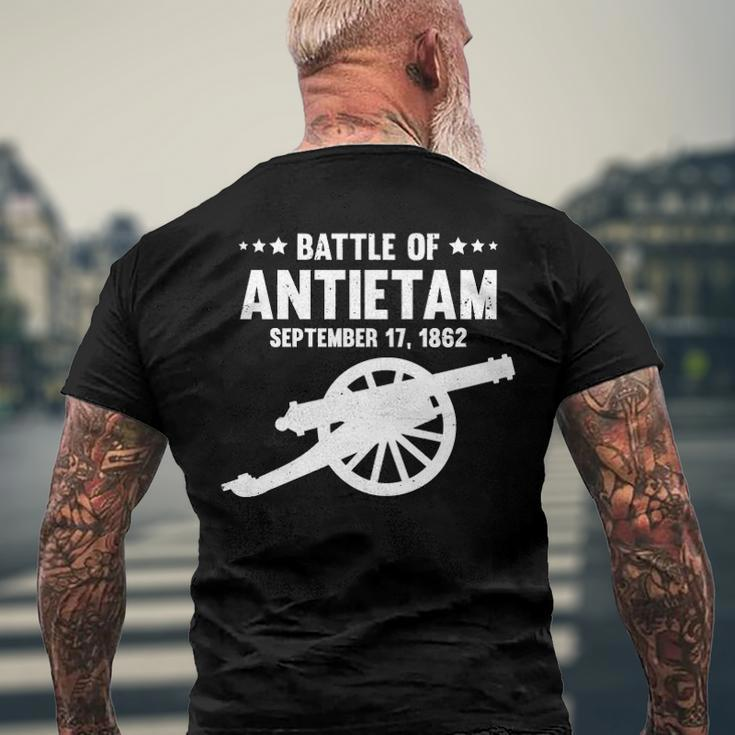 Antietam Civil War Battlefield Battle Of Sharpsburg Men's Back Print T-shirt Gifts for Old Men