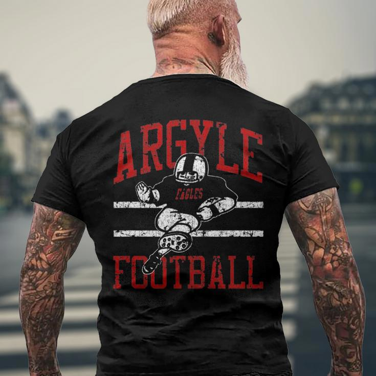 Argyle Eagles Fb Player Vintage Football Men's Crewneck Short Sleeve Back Print T-shirt Gifts for Old Men