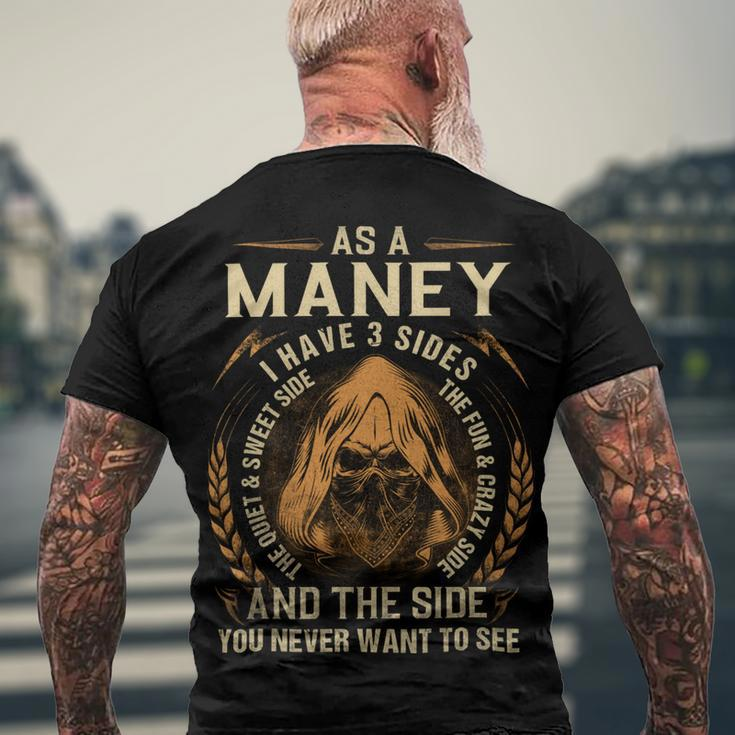 As A Maney I Have A 3 Sides And The Side You Never Want To See Men's Crewneck Short Sleeve Back Print T-shirt Gifts for Old Men