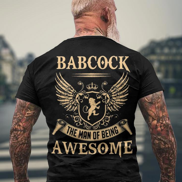 Babcock Name Babcock The Man Of Being Awesome Men's T-Shirt Back Print Gifts for Old Men