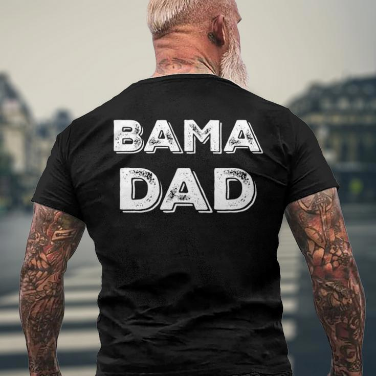 Bama Dad Alabama State Fathers Day Men's Back Print T-shirt Gifts for Old Men