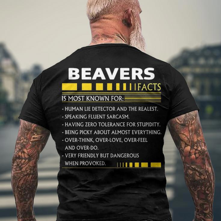 Beavers Name Beavers Facts V2 Men's T-Shirt Back Print Gifts for Old Men