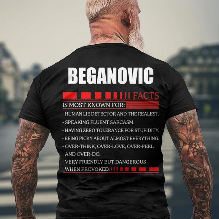Beganovic Fact FactShirt Beganovic Shirt Name Beganovic Fact Men's T-Shirt Back Print Gifts for Old Men