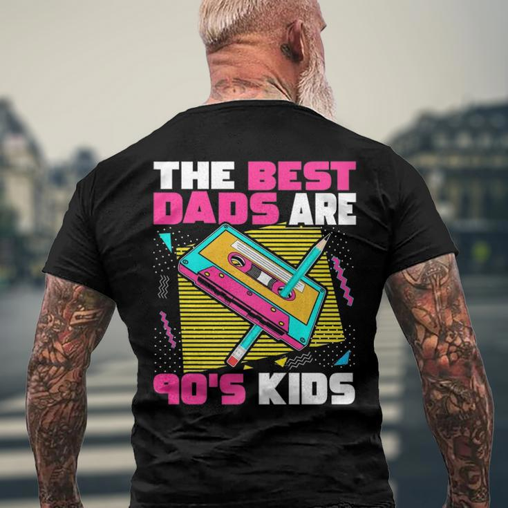 The Best Dads Are 90S Kids 90S Dad Cassette Tape Men's Back Print T-shirt Gifts for Old Men