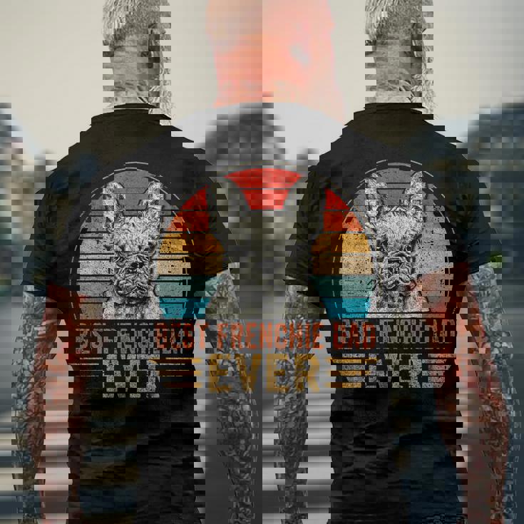 Mens Best Frenchie Dad Ever French Bulldog Lover Fathers Day Men's Back Print T-shirt Gifts for Old Men Mens Best Frenchie Dad Ever French Bulldog Lover Fathers Day Men's Back Print T-shirt Gifts for Old Men