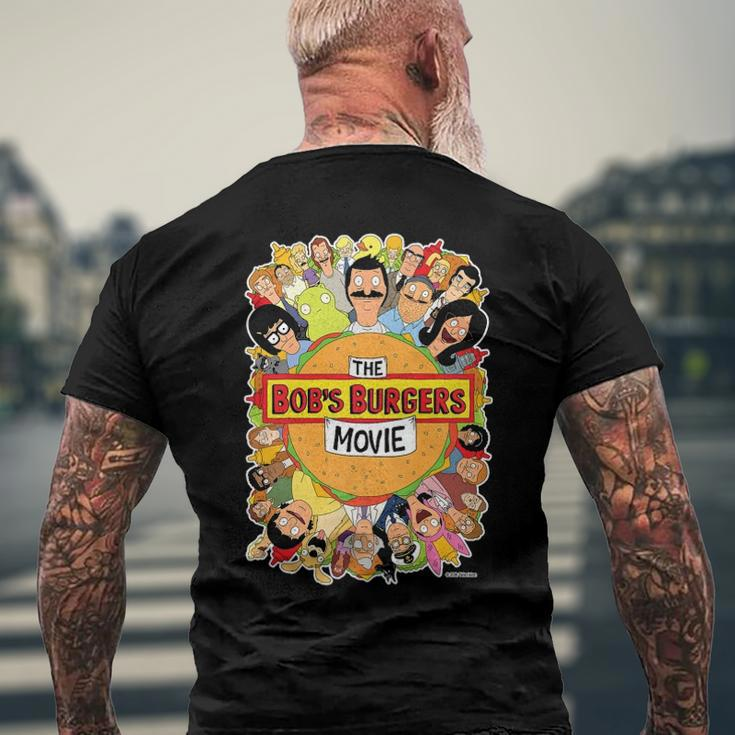 The Bob’S Burgers Movie Poster Men's Back Print T-shirt Gifts for Old Men