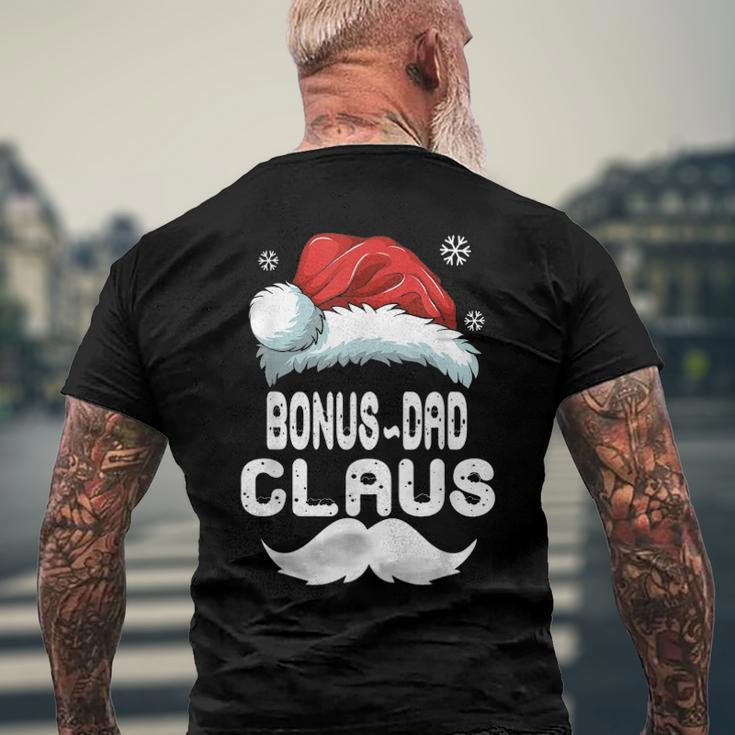 Bonus-Dad Claus Matching Family Christmas Pajamas Xmas Santa Men's Back Print T-shirt Gifts for Old Men
