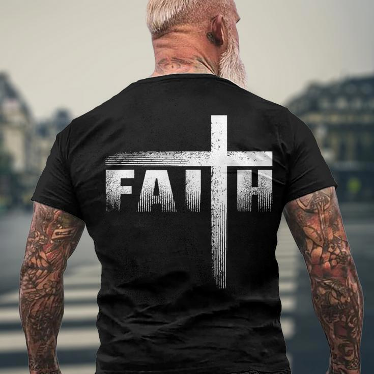 Christian Faith & Cross Christian Faith & Cross Men's Back Print T-shirt Gifts for Old Men