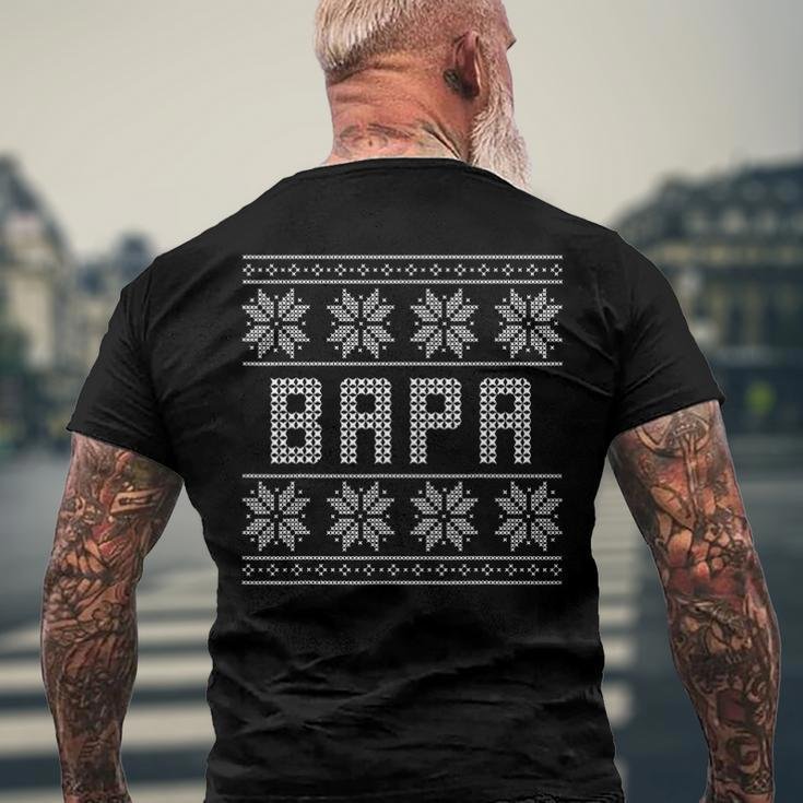 Christmas For Bapa Holiday Men's Back Print T-shirt Gifts for Old Men