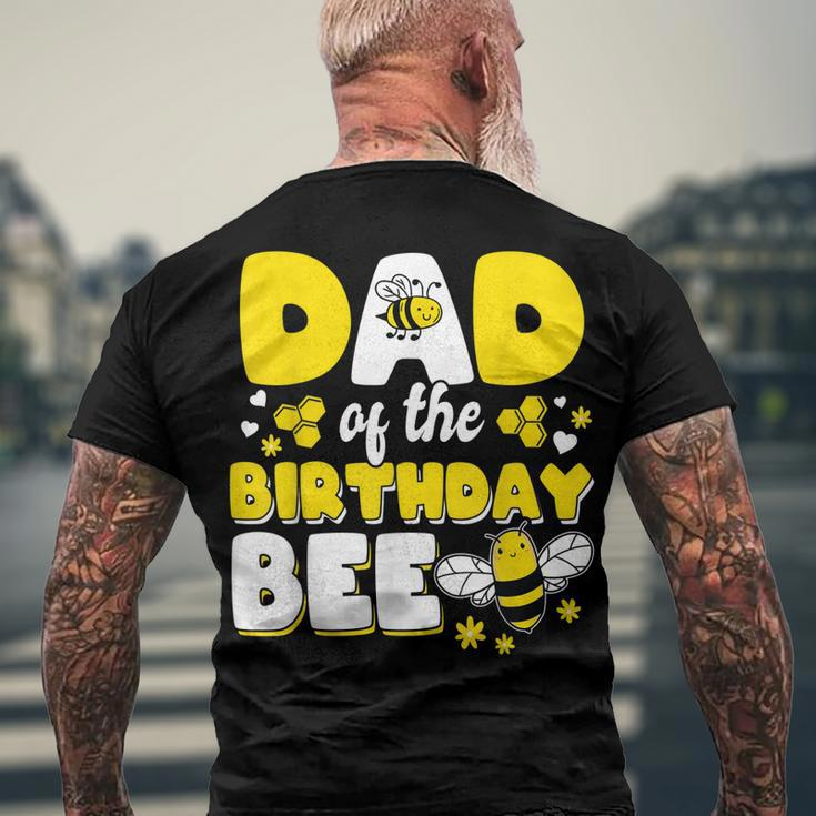 Dad Of The Bee Day Girl Party Matching Birthday Men's T-shirt Back Print Gifts for Old Men
