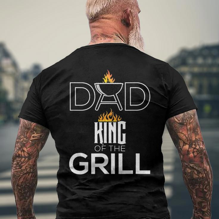 Dad King Of The Grill Bbq Fathers Day Barbecue Men's Back Print T-shirt Gifts for Old Men