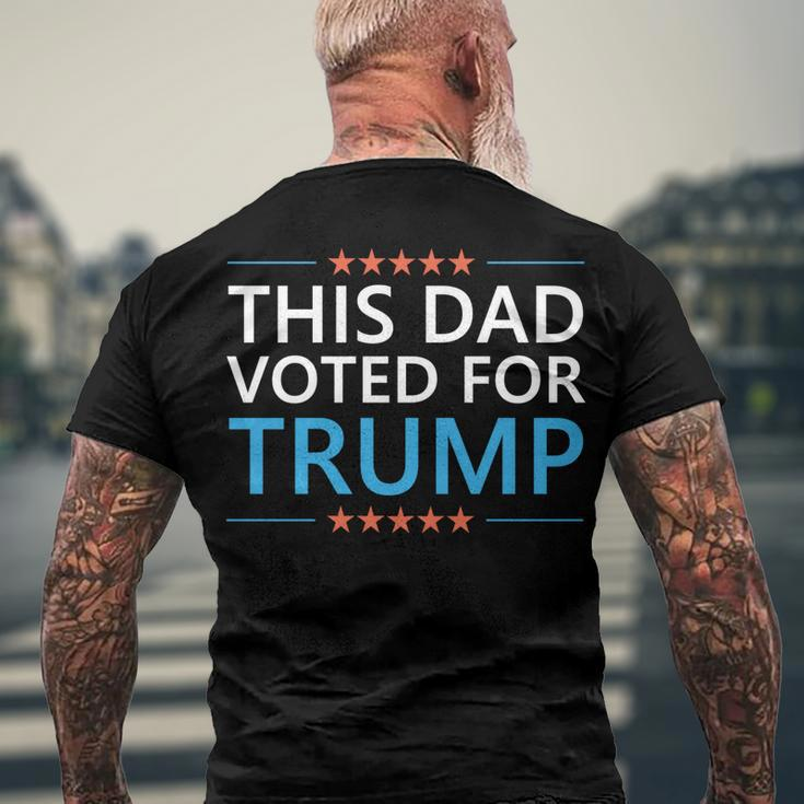 This Dad Voted For Trump 4Th Of July Fathers Day Meme Men's T-shirt Back Print Gifts for Old Men