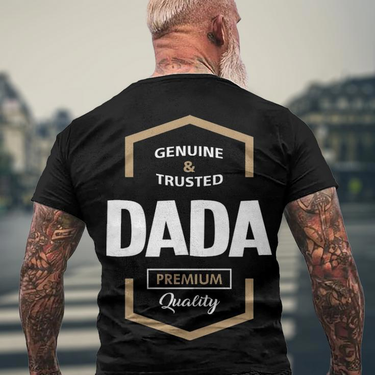 Dada Grandpa Genuine Trusted Dada Premium Quality Men's T-Shirt Back Print Gifts for Old Men